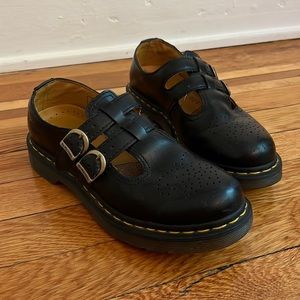 Dr. Martens Black Smooth Leather Mary Janes